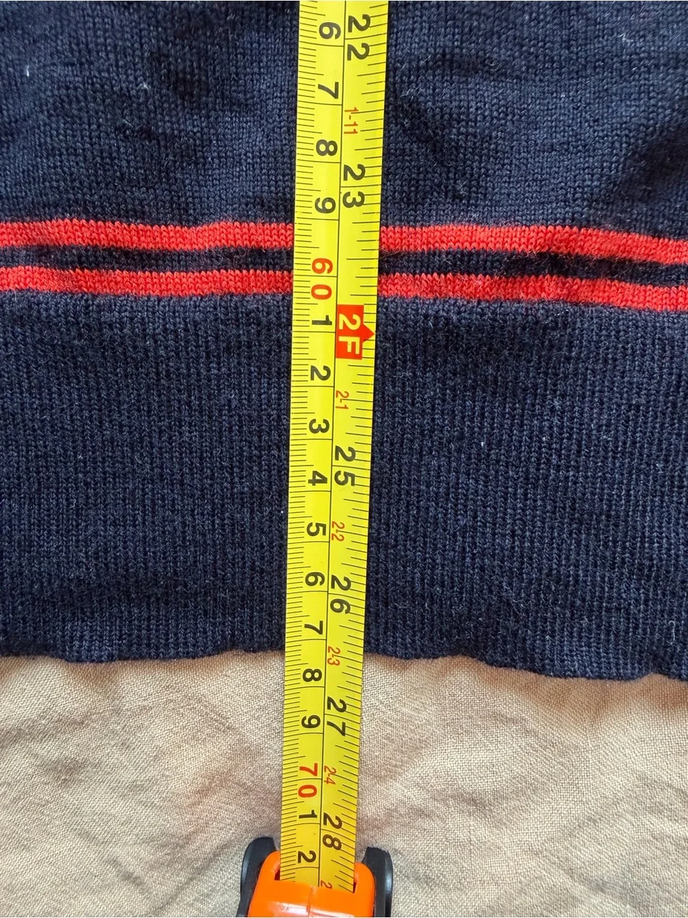 Italian merino wool polo Banana Republic red blue stripes men’s medium